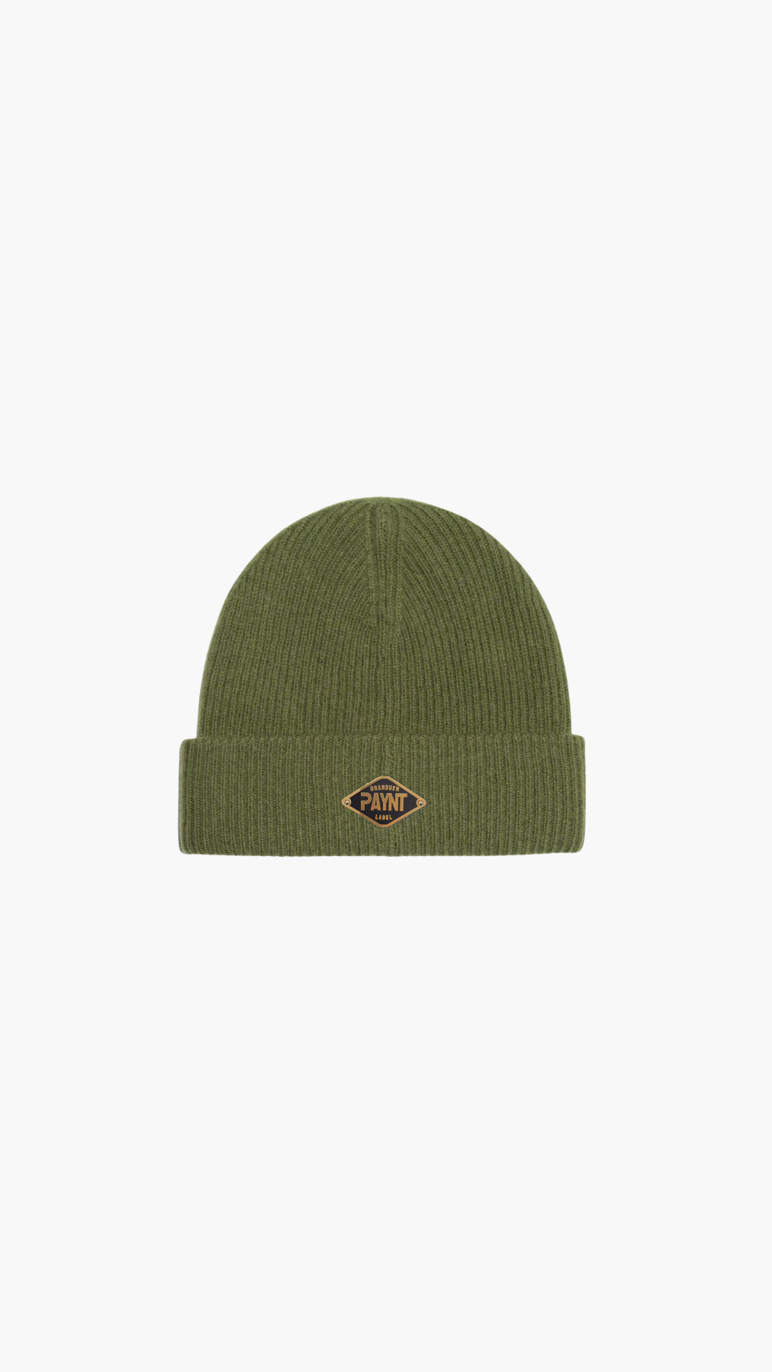 cashmere merino beanie with enamelled icon